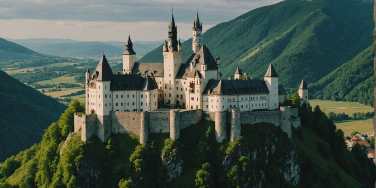 Historic Slovakian castles and fortresses amidst beautiful scenery